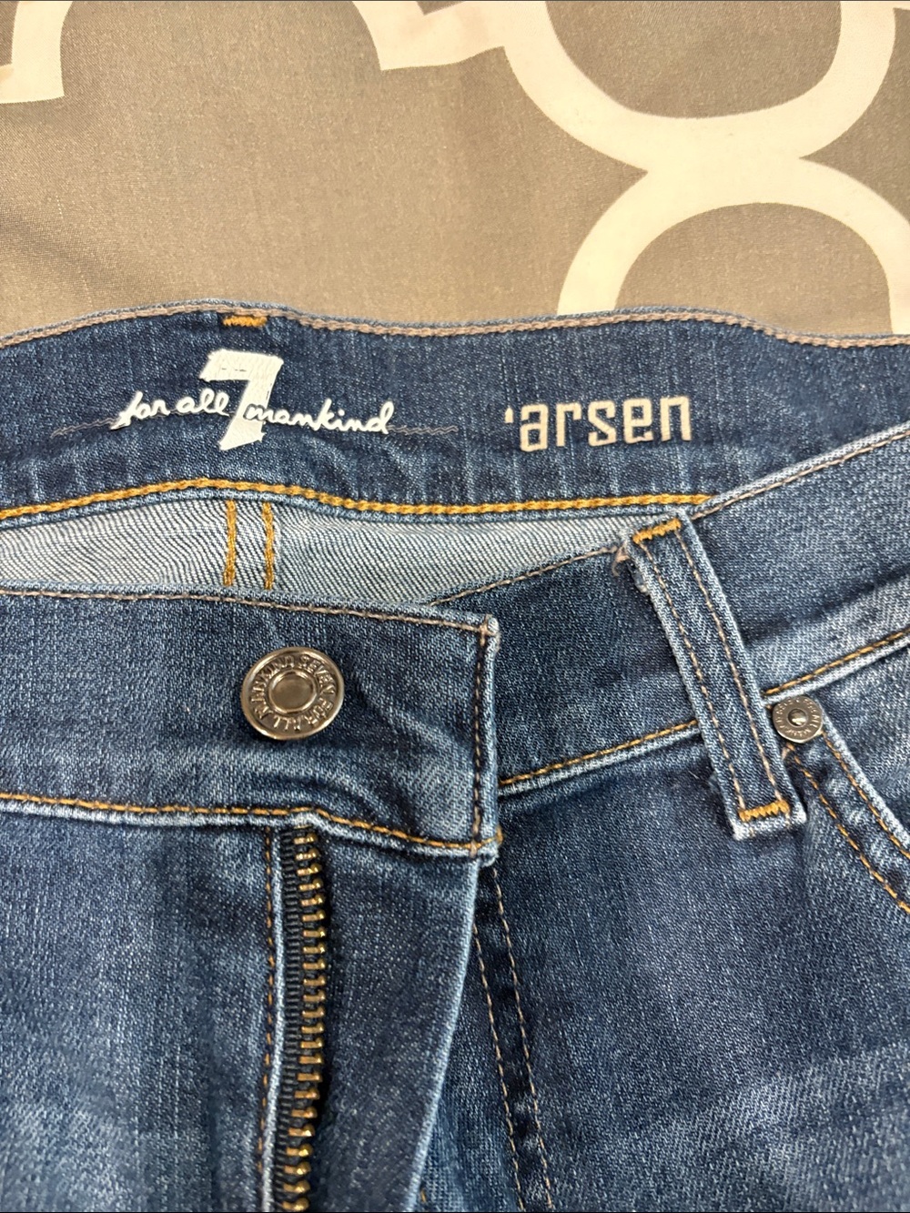 7 For All Mankind High-Rise Skinny Jeans in Medium Blue
